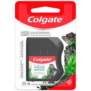 HILO DENTAL  COLGATE NAT EXT CARBON X 25MTS