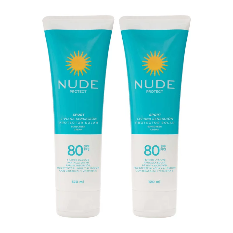 2 PROT NUDE SPORT SPF 80 X 40ML