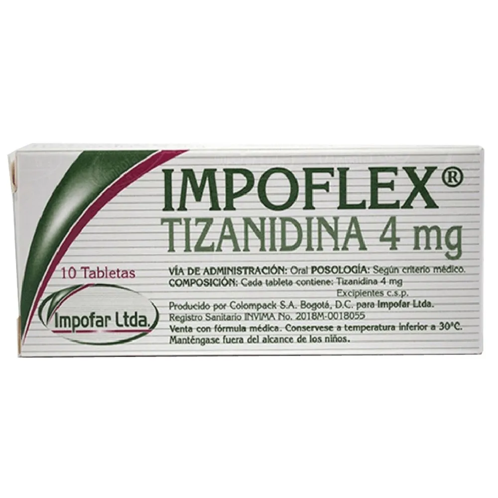 IMPOFLEX TIZANIDINA 4MG X 10TAB IMPOFAR