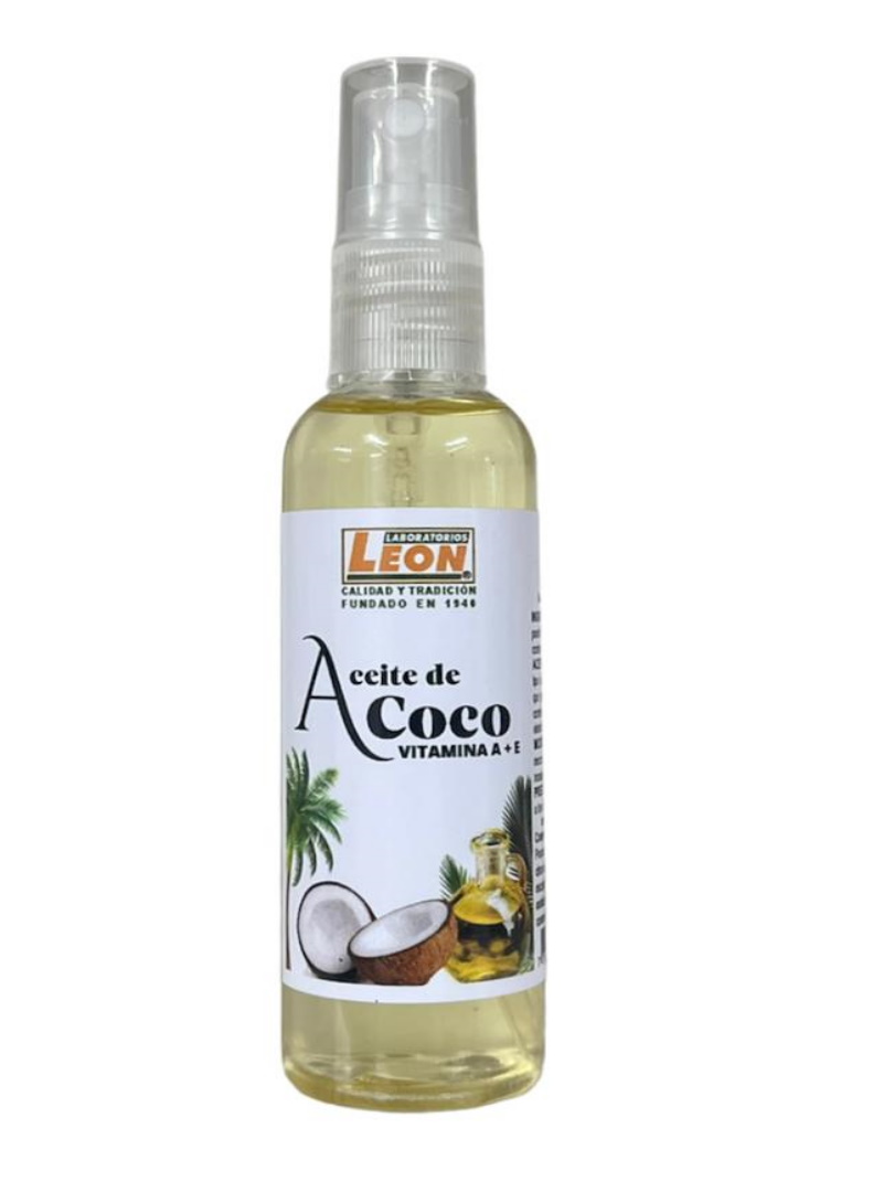 ACEITE DE  COCO  SPRAY +VITA E X 60ML LEON