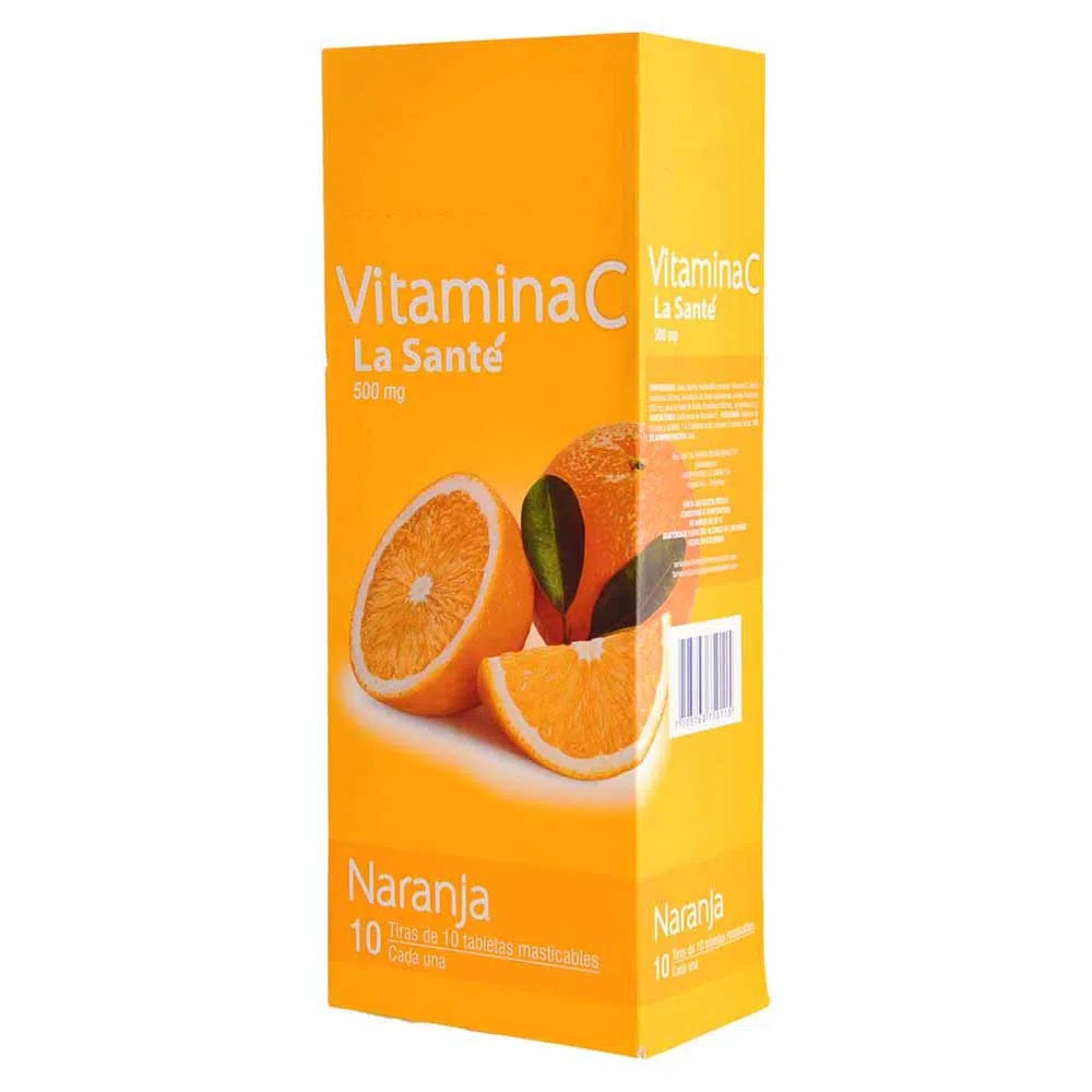 VITAMINA C NARANJA X 100TAB LA SANTE