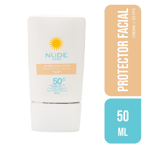 PROT NUDE SPF FAC  50 CON COLOR