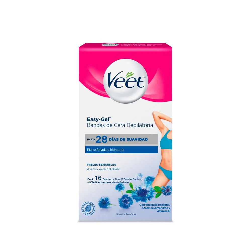 VEET BANDAS DEP AXILAS Y BIKINI X 16UND