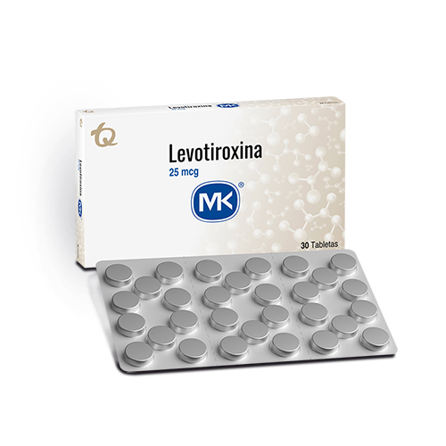 LEVOTIROXINA  25 cmg X 30 TAB DE MK